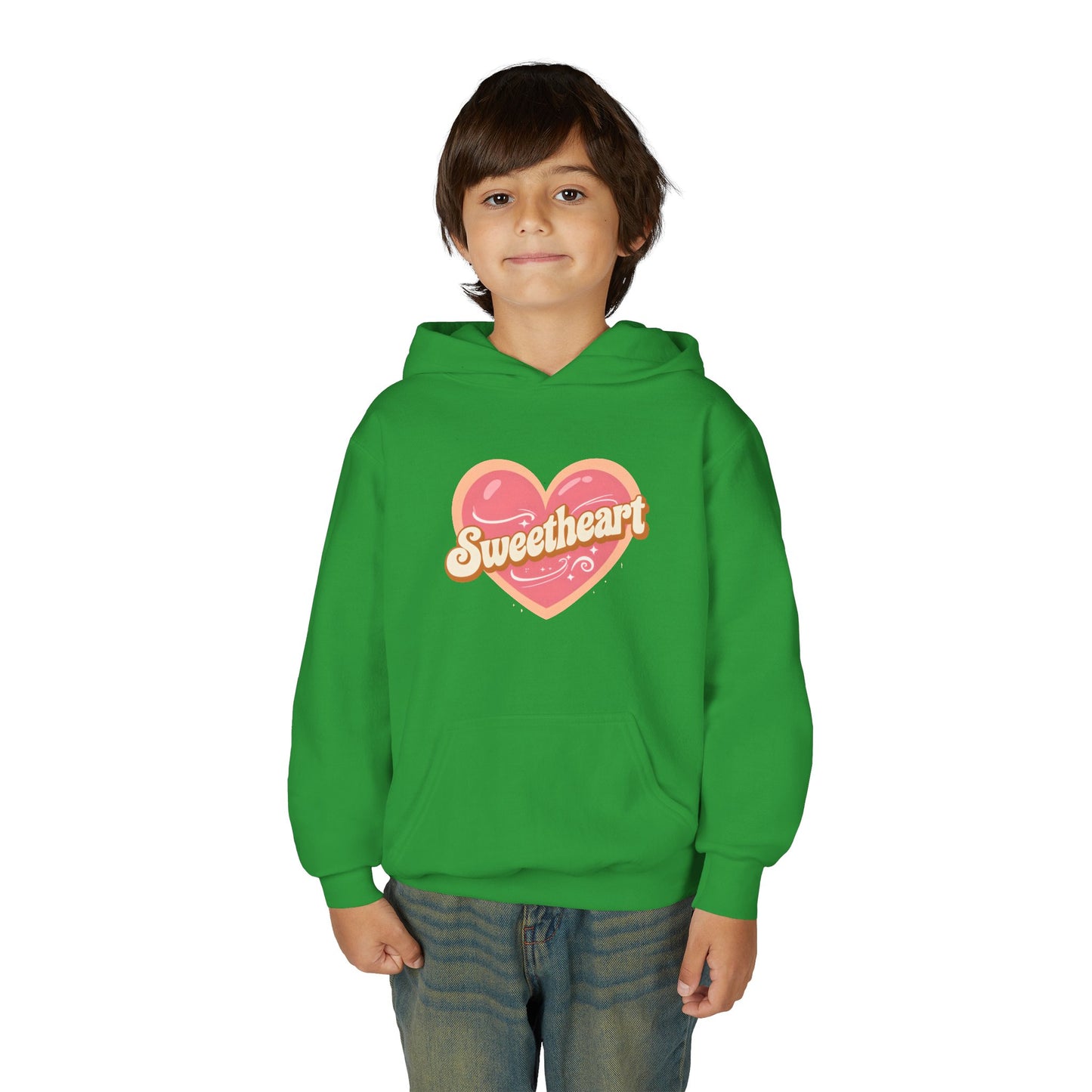 Sweetheart Heart Graphic Hoodie | Youth sweatshirt