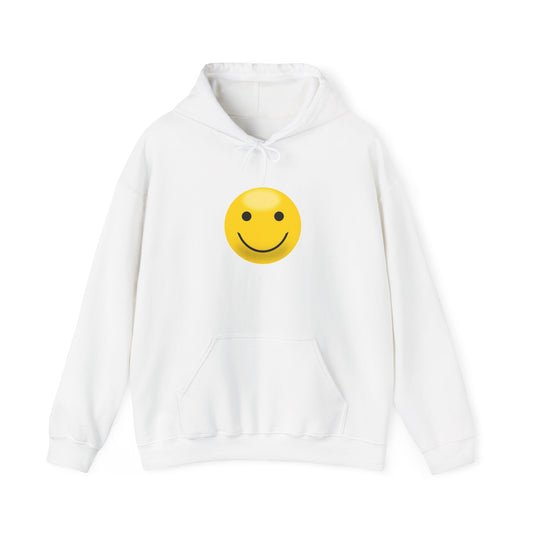 Smiley Face Hooded Sweatshirt, Unisex Cozy Hoodie