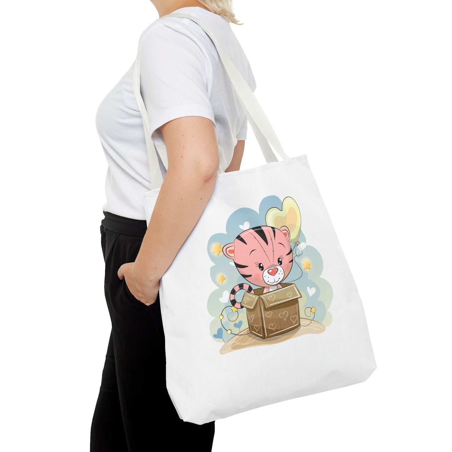 Cute Tiger Tote Bag Cute Shopping Bag, Eco-Friendly Tote, Kids' Tote