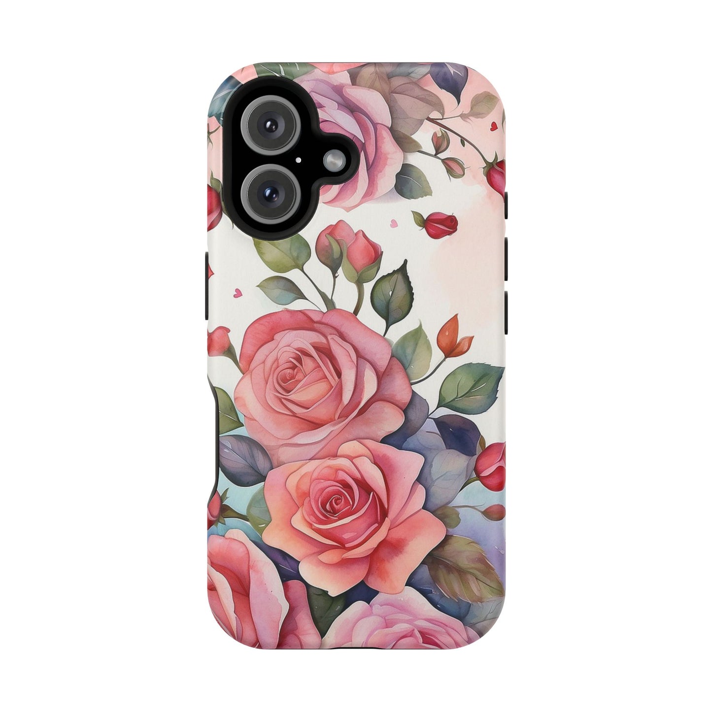 Floral Rose Magnetic Phone Case — Impact-Resistant Protective Cover
