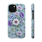 Floral Purple Peony Phone Case — Magnetic Impact‑Resistant Protective Cover