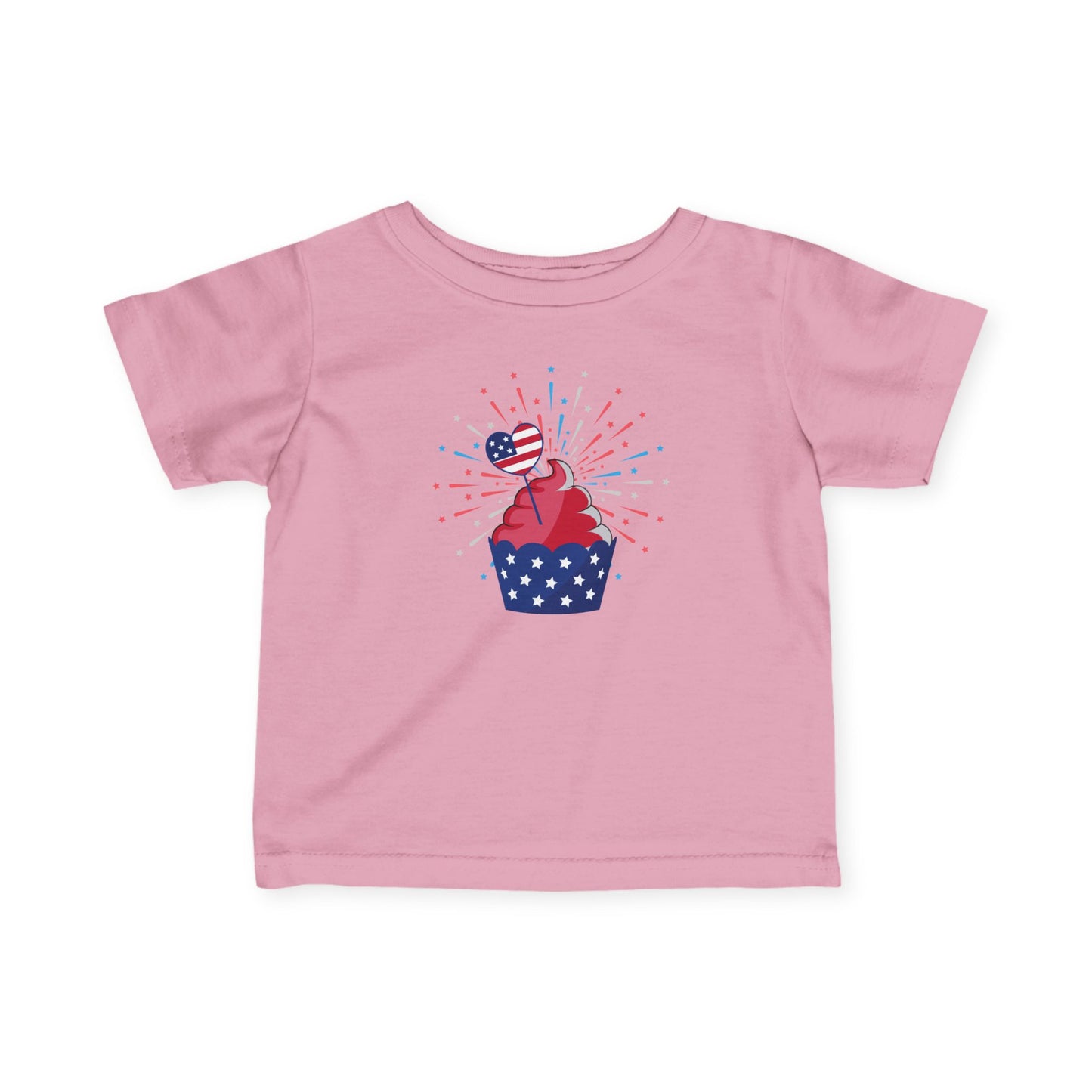 Patriotic Infant Tee with Cupcake Design, Baby Independence Day Outfit, 4th of July Celebration Shirt, Cute Toddler Tee, Summer Party [...]