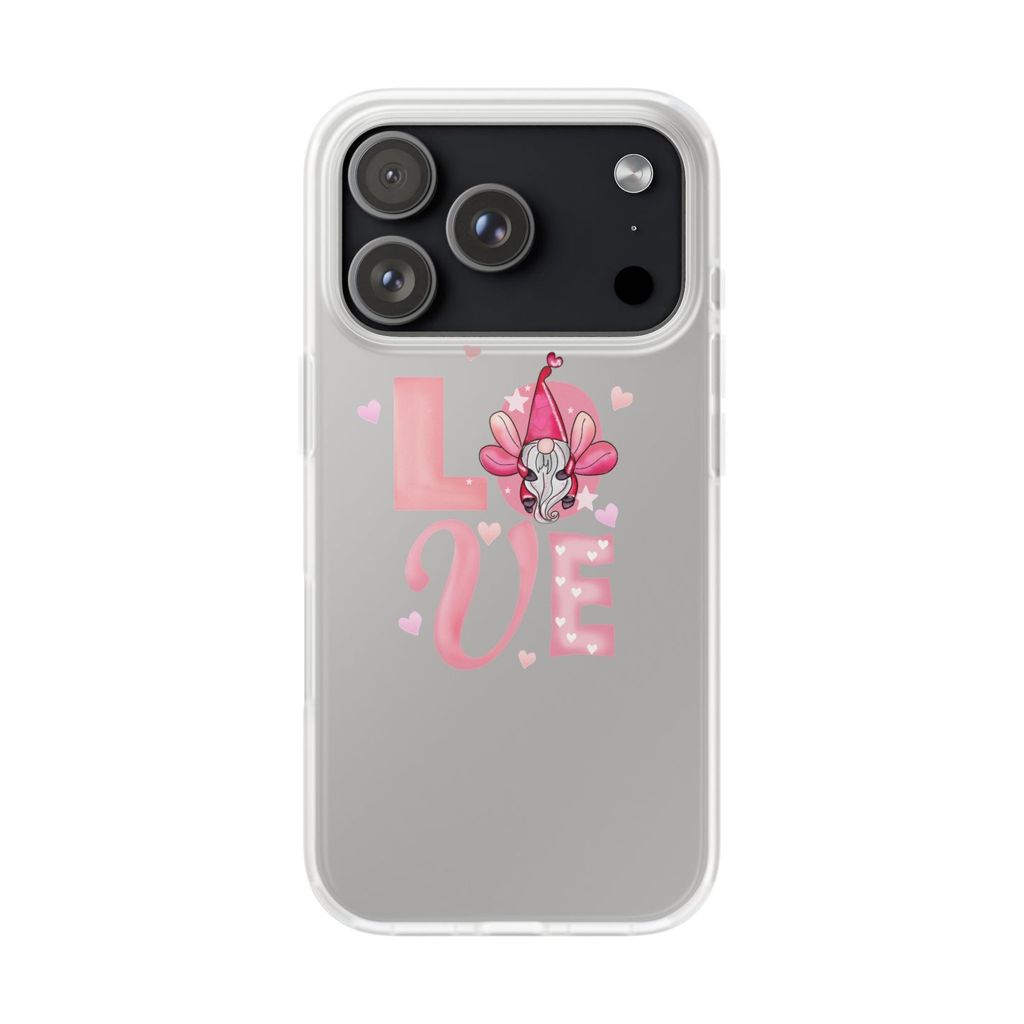 Love Gnome Phone Case — Cute Pink Valentine Flexi Case