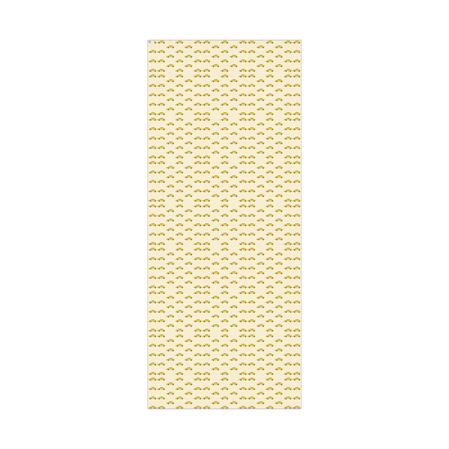 Taxi Pattern Gift Wrap Paper — Yellow Cab Wrapping Sheets for Car Lovers