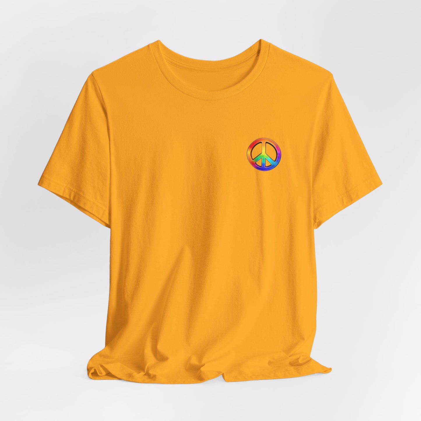 Peace Sign Tie-Dye Tee — Rainbow Hippie Peace Symbol T-Shirt