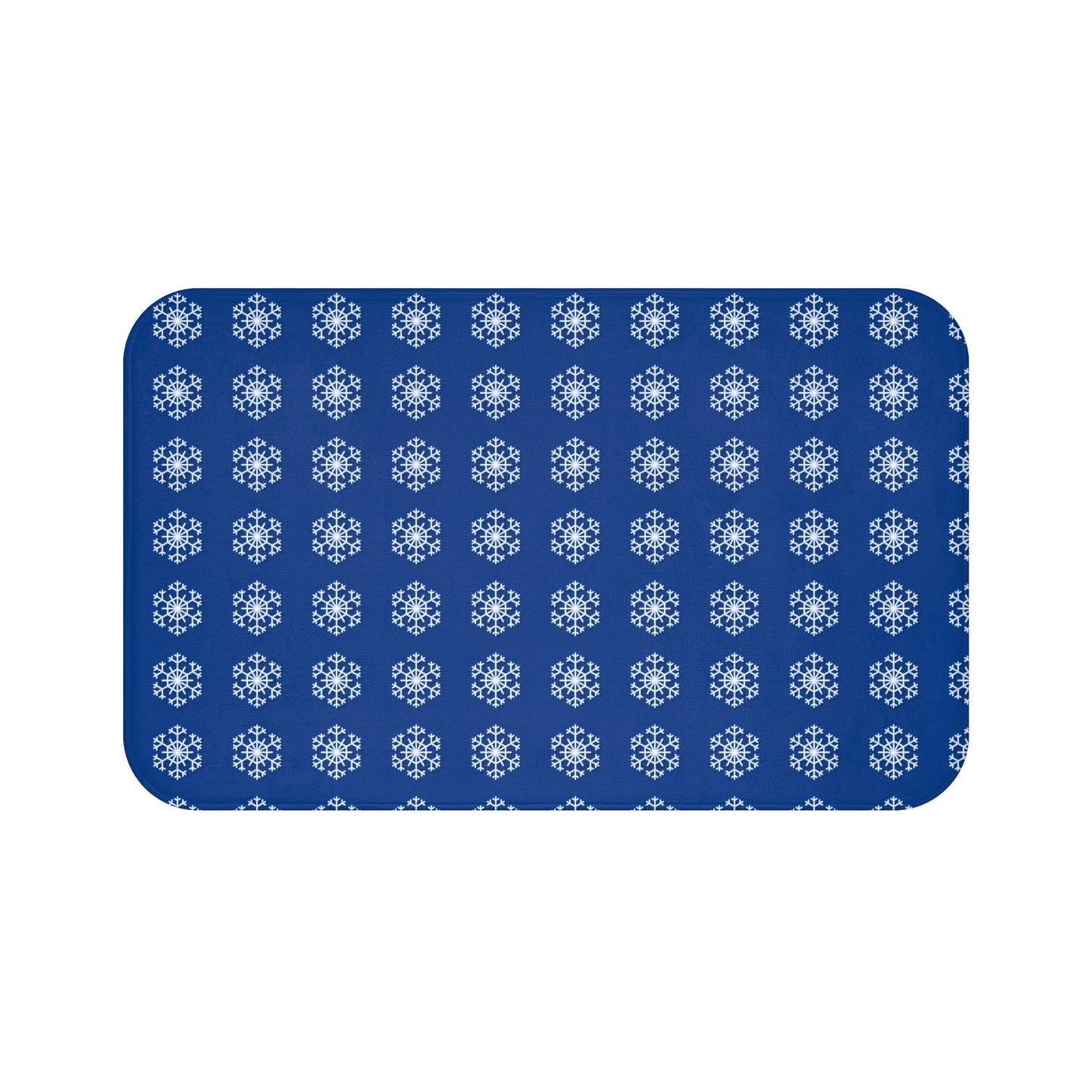 Snowflake Bath Mat - Cozy Bathroom Decor, Winter Theme Mat, Holiday Gift, Non-Slip Rug, Contemporary Style Accent