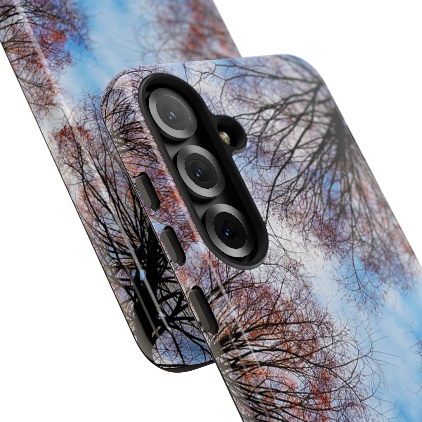 Skyward Trees Phone Case — Nature Forest Canopy Protective Tough Case