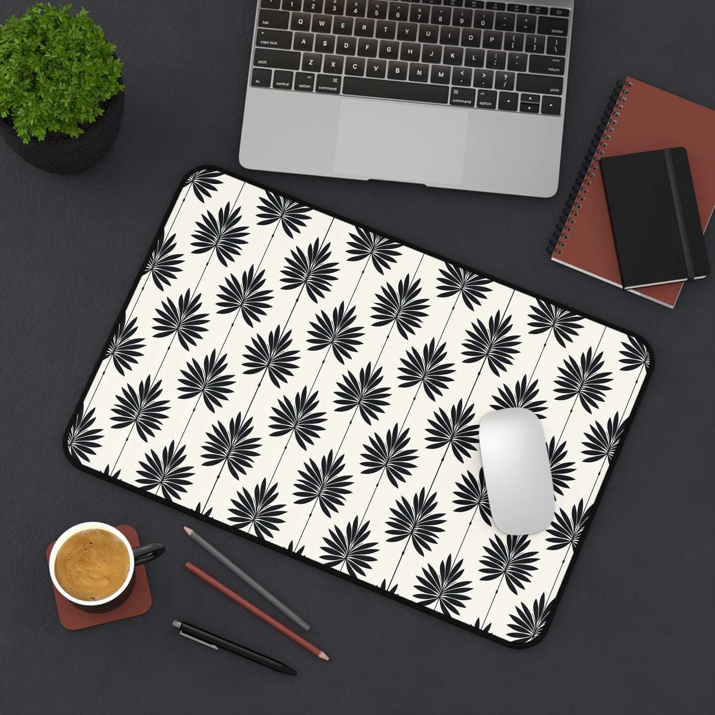 Stylish Leaf Pattern Desk Mat for Home Office Decor