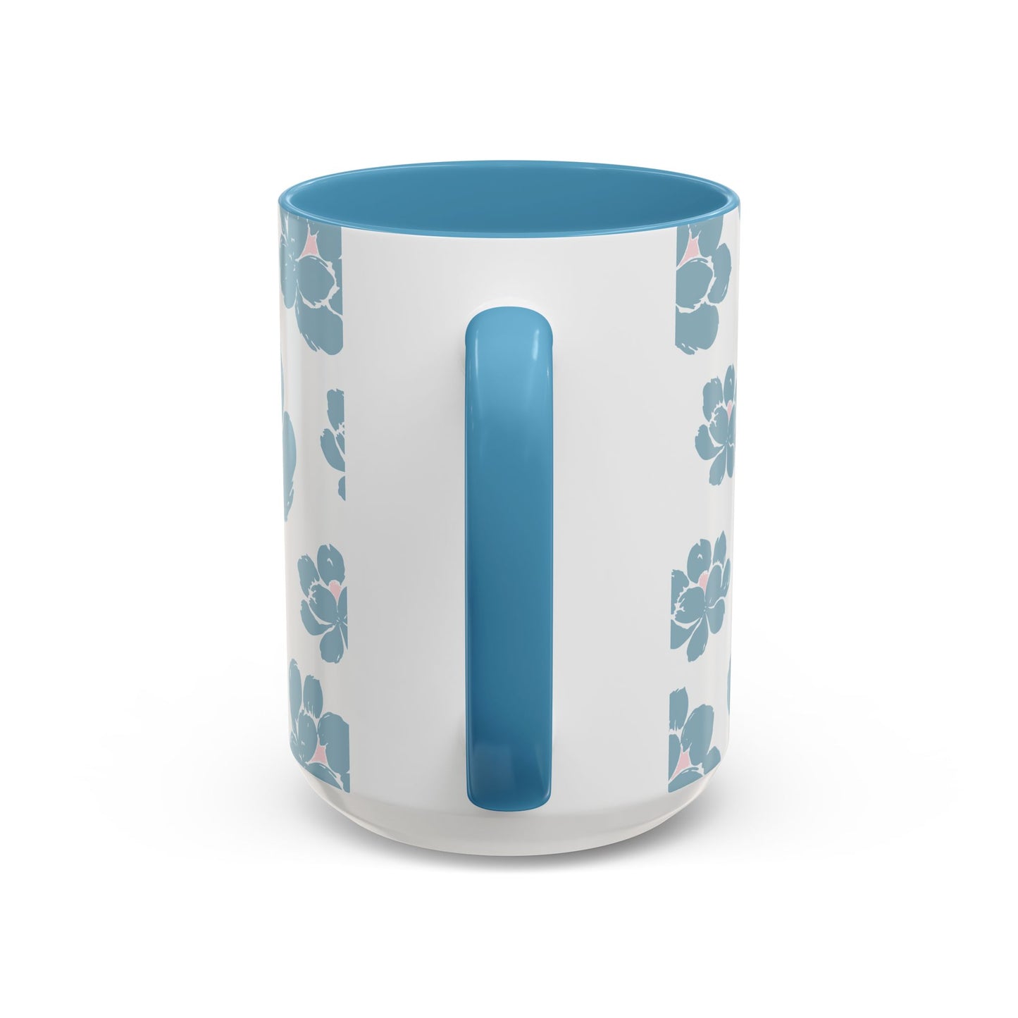 Floral Accent Coffee Mug - Elegant Drinkware, Perfect Gift for Her, Home Decor, Mother's Day, Birthday, Coffee Lovers