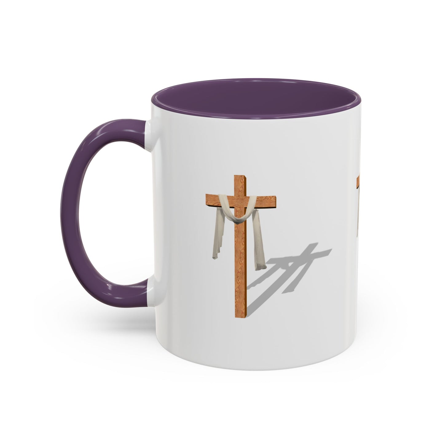 Faith-Inspired Accent Coffee Mug – Spiritual Gift for Christians, Religious Decor, Church Mug, Inspirational Drinkware