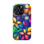 Floral Prism Magnetic Impact-Resistant Phone Case — Colorful Gradient Petal Design