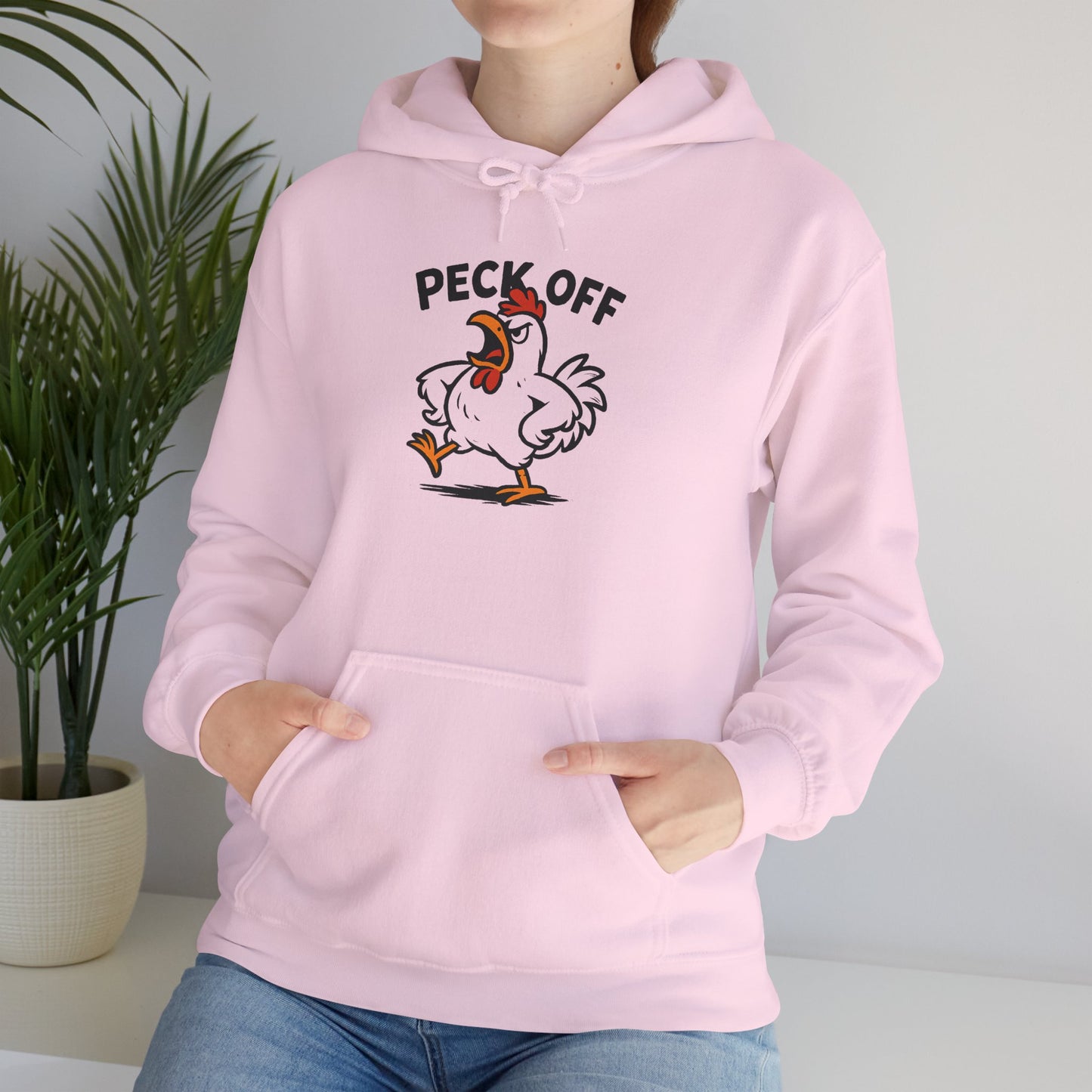 Peck Off Chicken Hoodie – Funny Graphic Poultry Sweatshirt