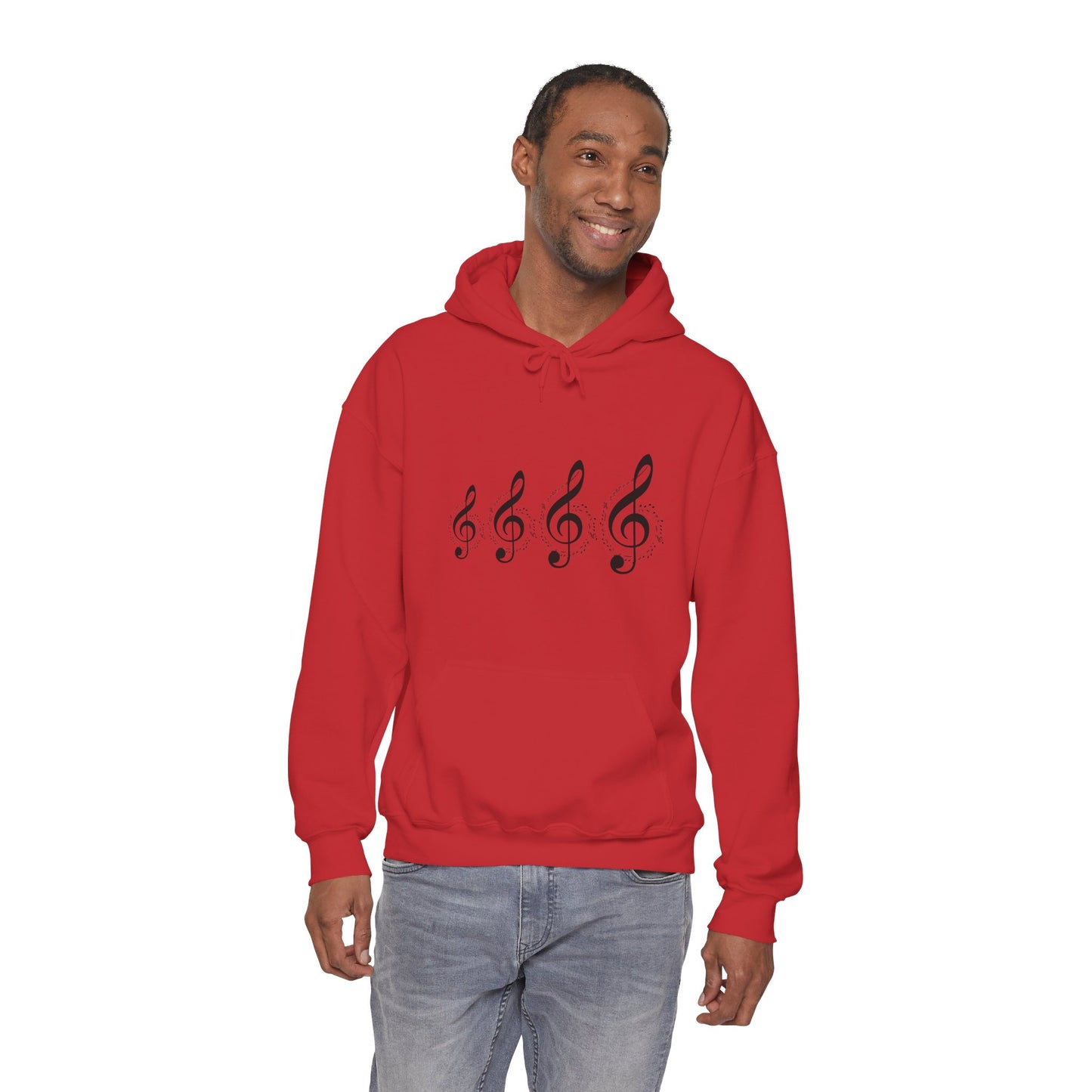 Treble Clef Hoodie – Minimal Music Note Graphic Sweatshirt for Musicians