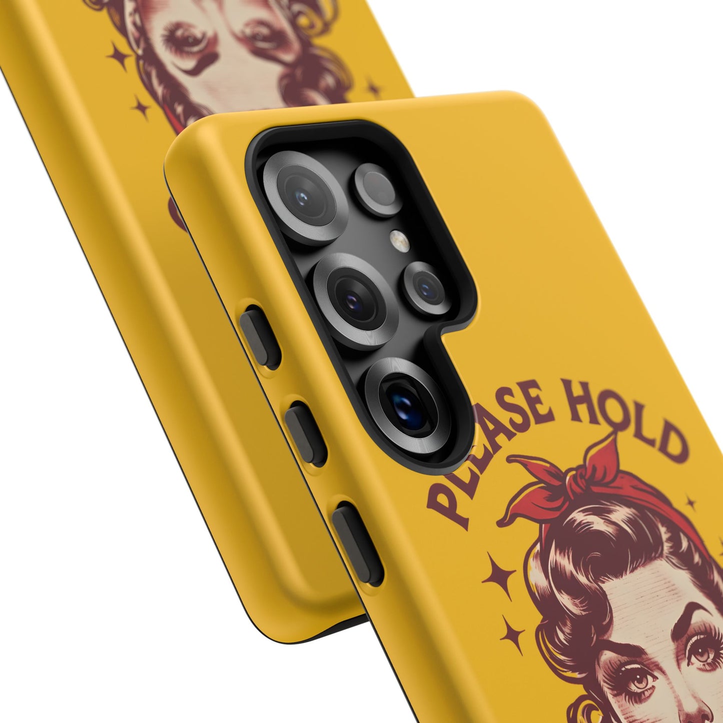 Phone Case - "Please Hold, Sarcasm Loading" Retro Pin-Up Tough Case