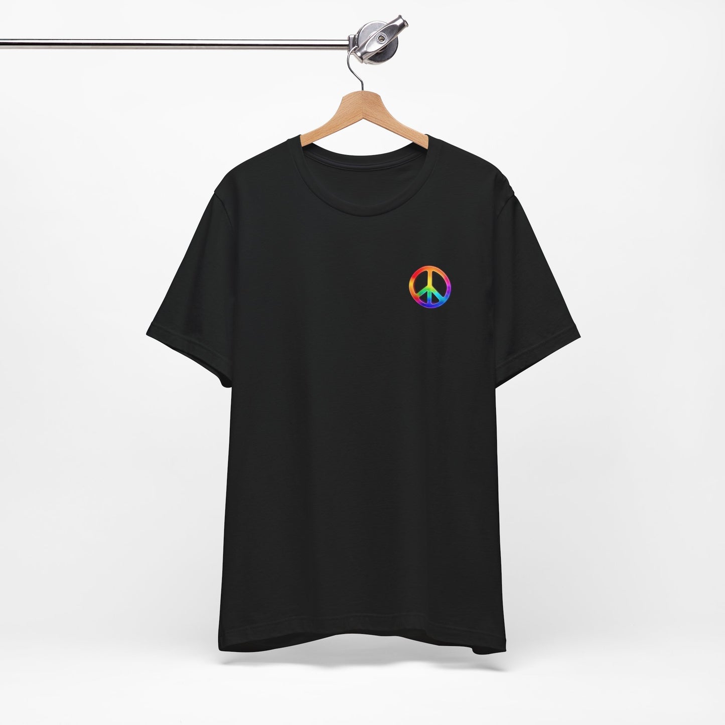 Peace Sign Tie-Dye Tee — Rainbow Hippie Peace Symbol T-Shirt
