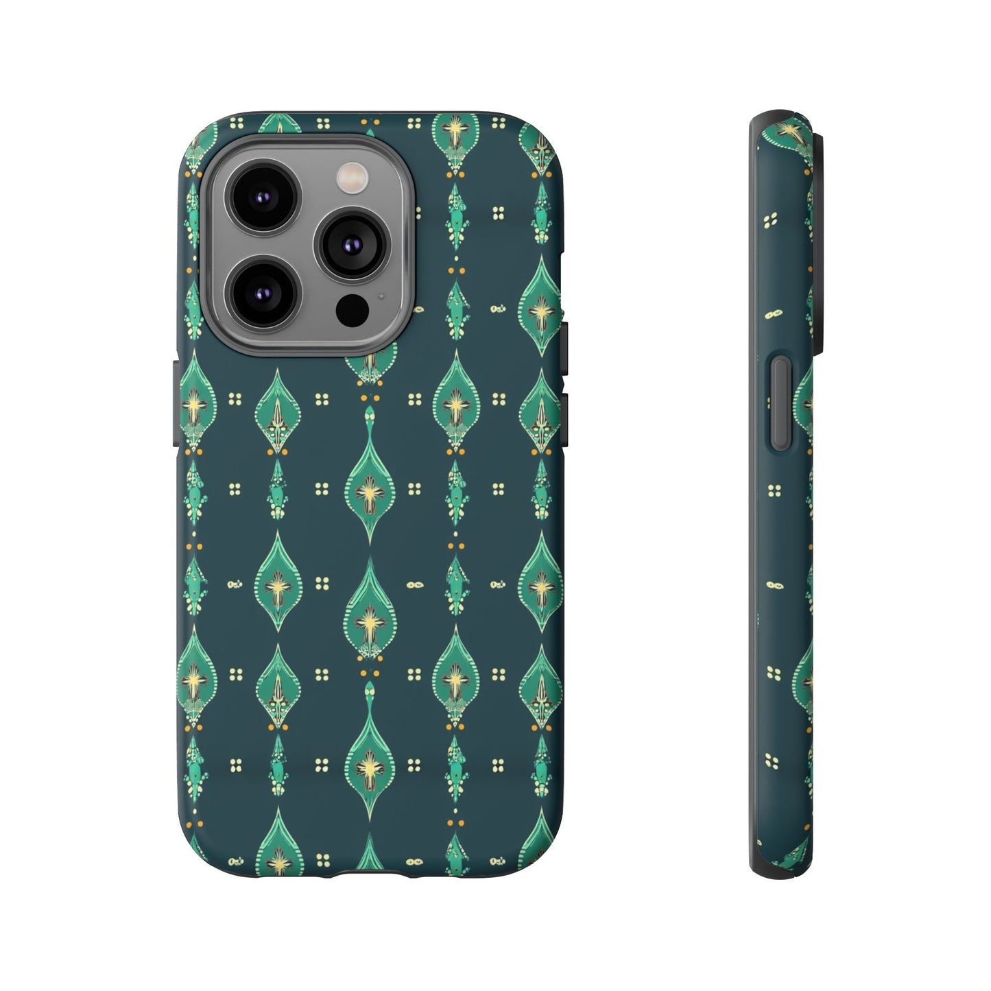 Emerald Boho Teardrop Phone Case