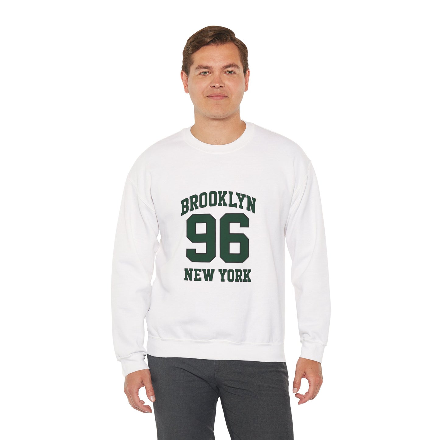 Crewneck Sweatshirt - Brooklyn 96 New York Vintage Athletic Pullover