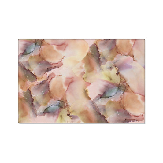 Marble Watercolor Heavy-Duty Floor Mat — Waterproof Decorative Entry Rug