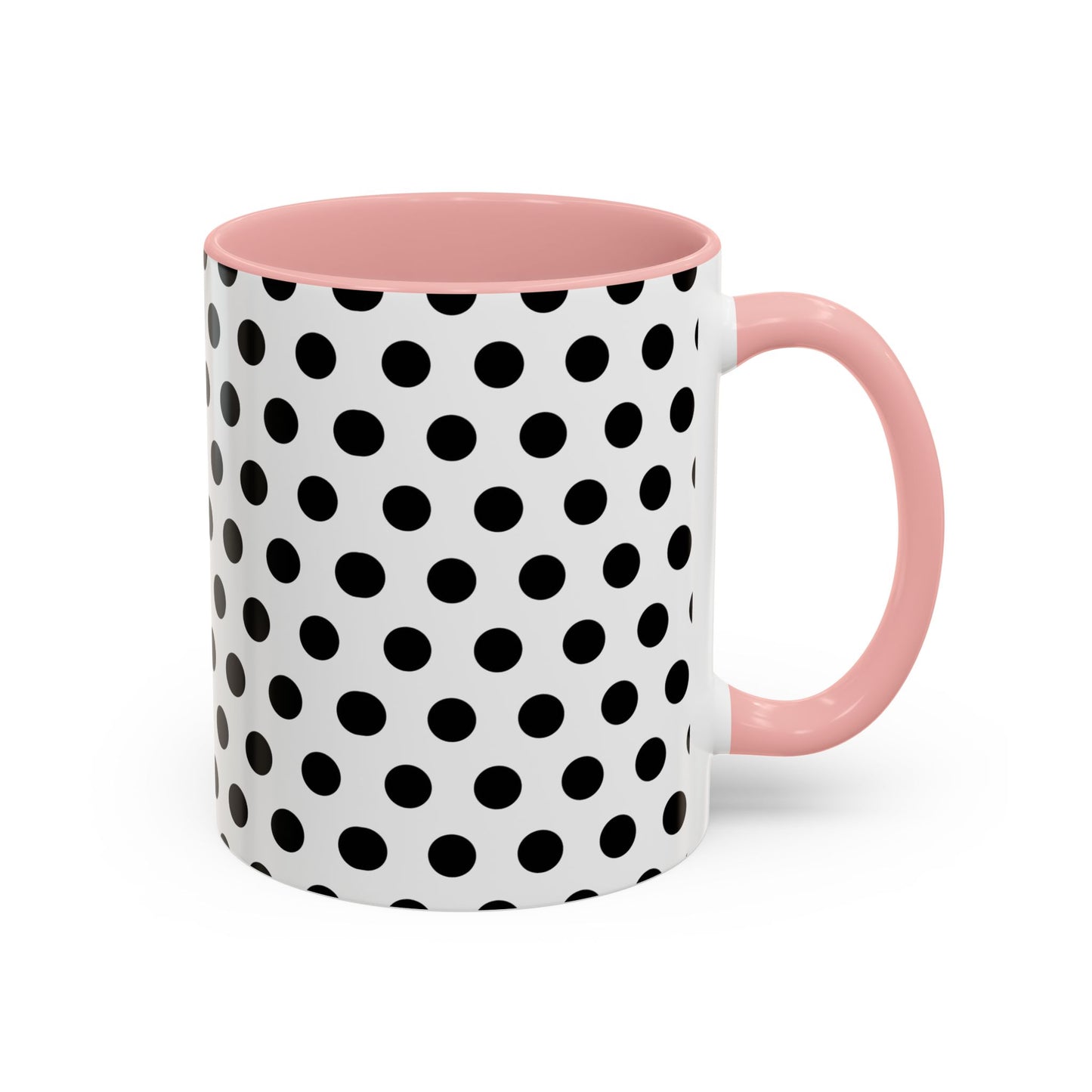 Elegant Polka Dot Mug - Stylish Coffee Cup for Home, Office, Gift for Birthdays, Anniversaries, Holidays, Unique Drinkware