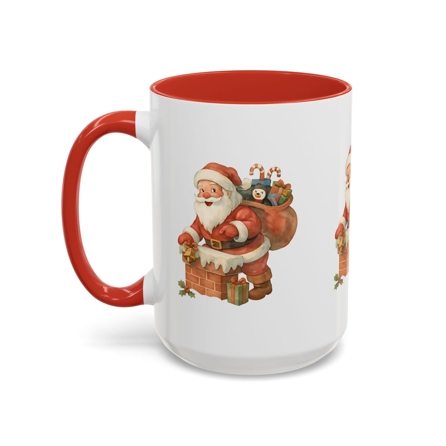 Festive Santa Coffee Mug, Holiday Gift, Christmas Decorations, Cozy Kitchen, Unique Mug, Santa-Themed Drinkware