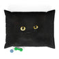 Black Cat Eyes Pet Bed — Cozy Plush Cushion for Cats & Small Dogs