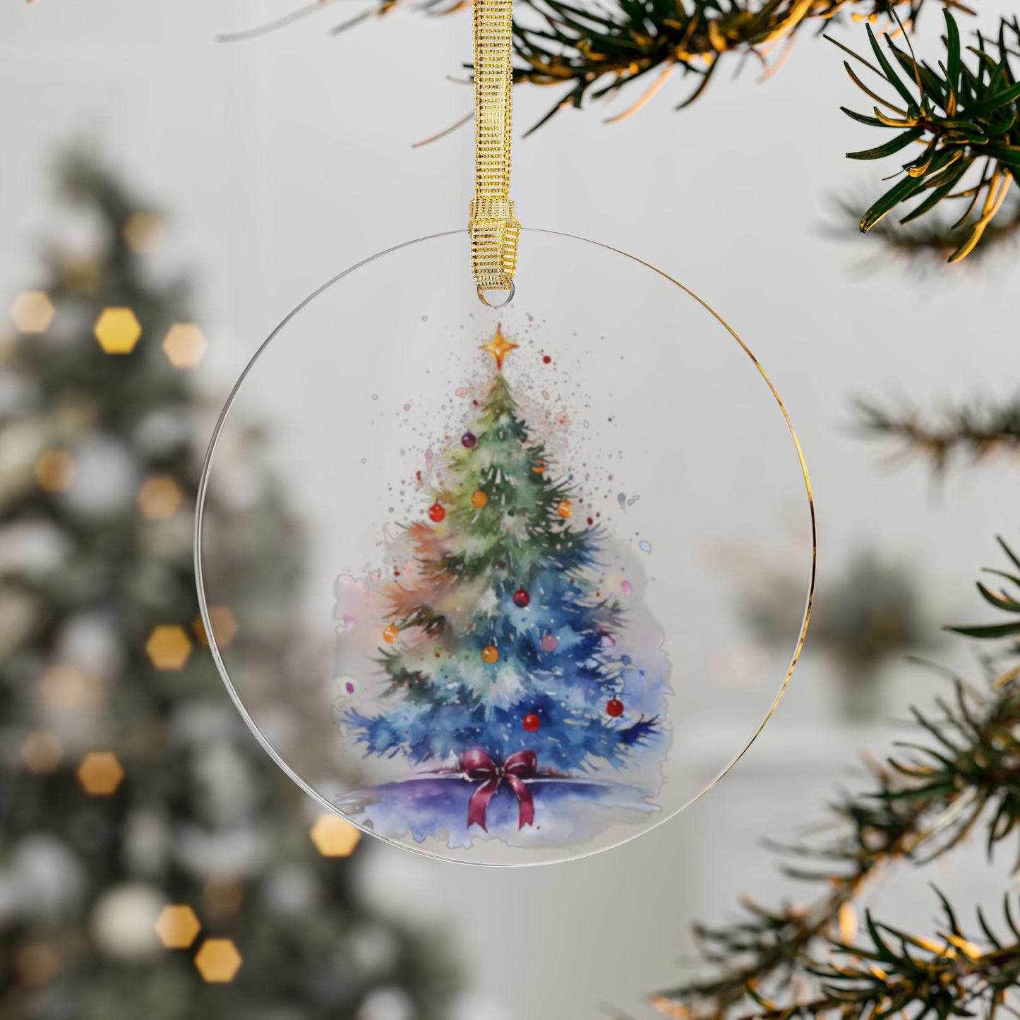 Festive Acrylic Ornaments, Personalized Christmas Decorations, Winter Holiday Hangings, Unique Gifts for Tree, Modern Home Decor