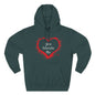 Heart Splash Hoodie — "Love Tolerate Me" Graphic Pullover