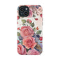 Floral Rose Magnetic Phone Case — Impact-Resistant Protective Cover