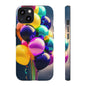 Colorful Balloon Tough Phone Case — Vibrant Party Balloons Protective Cover