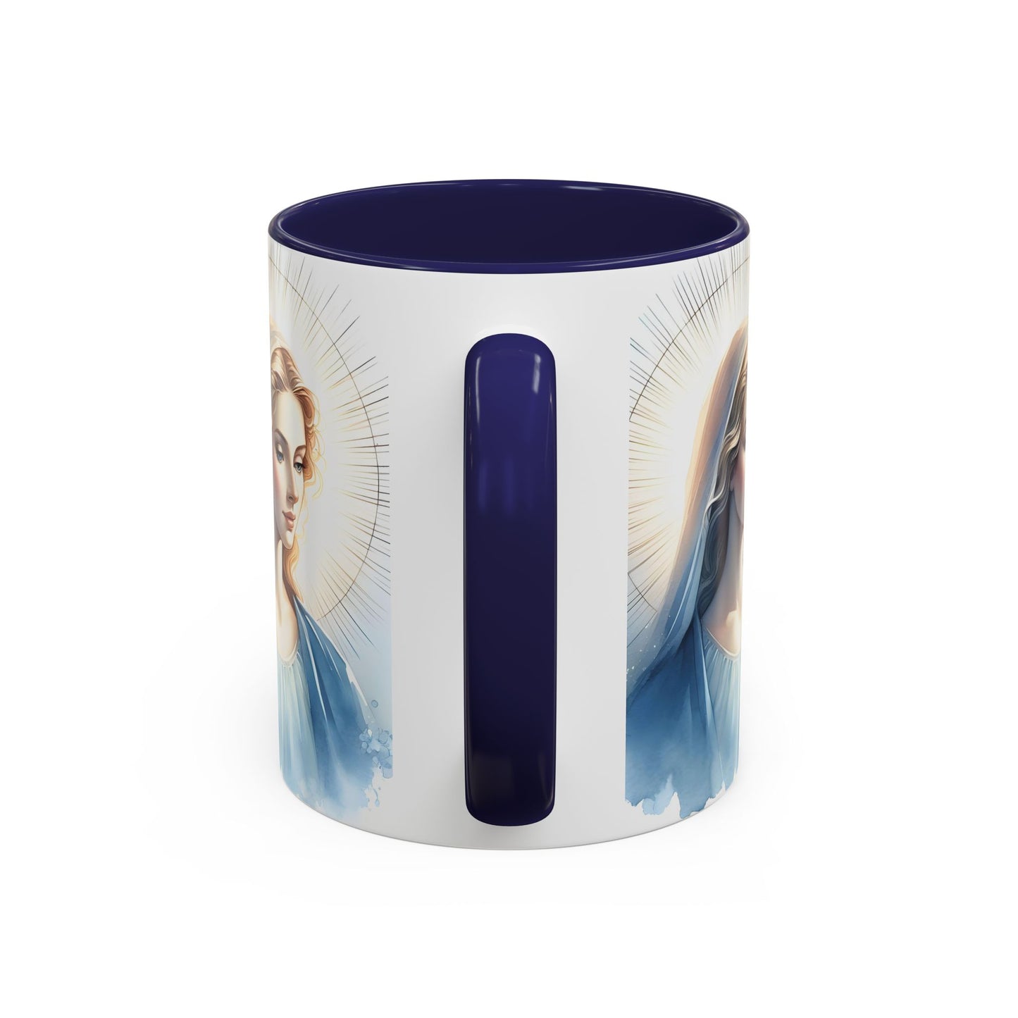 Serene Virgin Mary Accent Coffee Mug