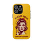 Phone Case - "Please Hold, Sarcasm Loading" Retro Pin-Up Tough Case