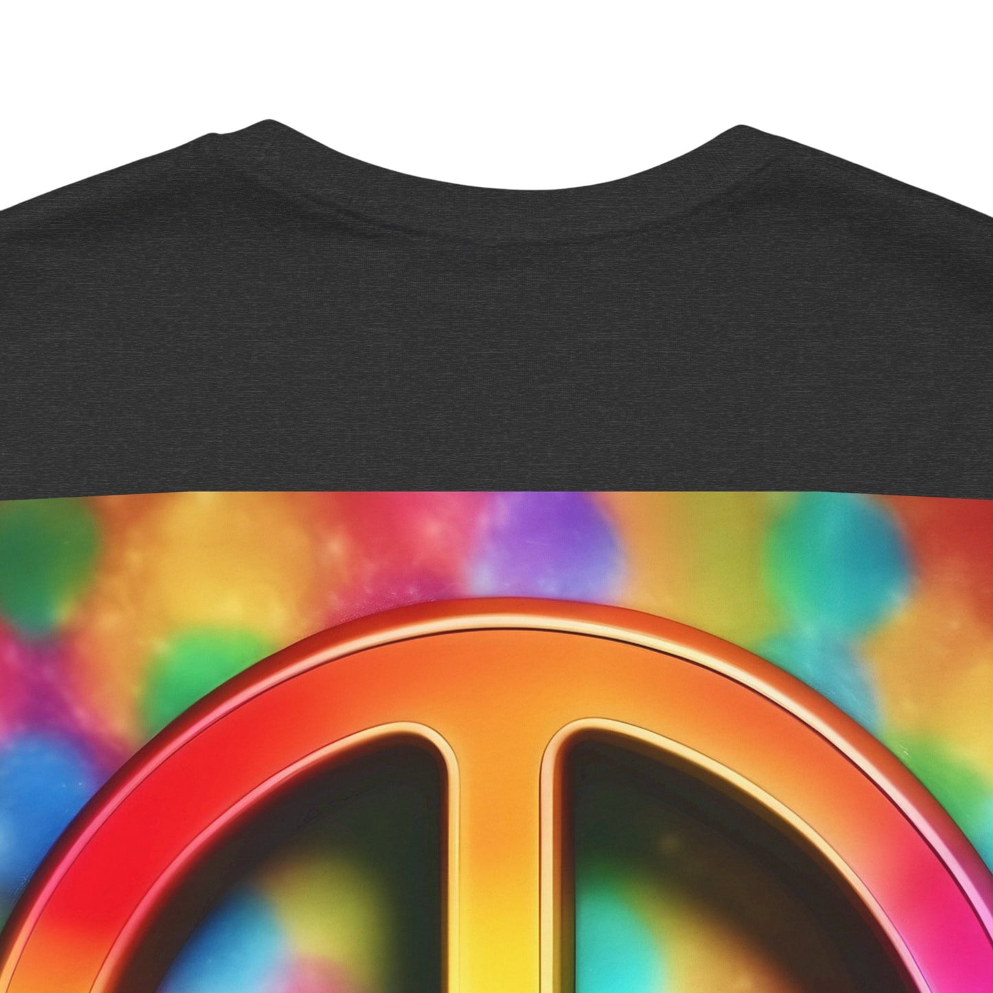 Peace Sign Tie-Dye Tee — Rainbow Hippie Peace Symbol T-Shirt
