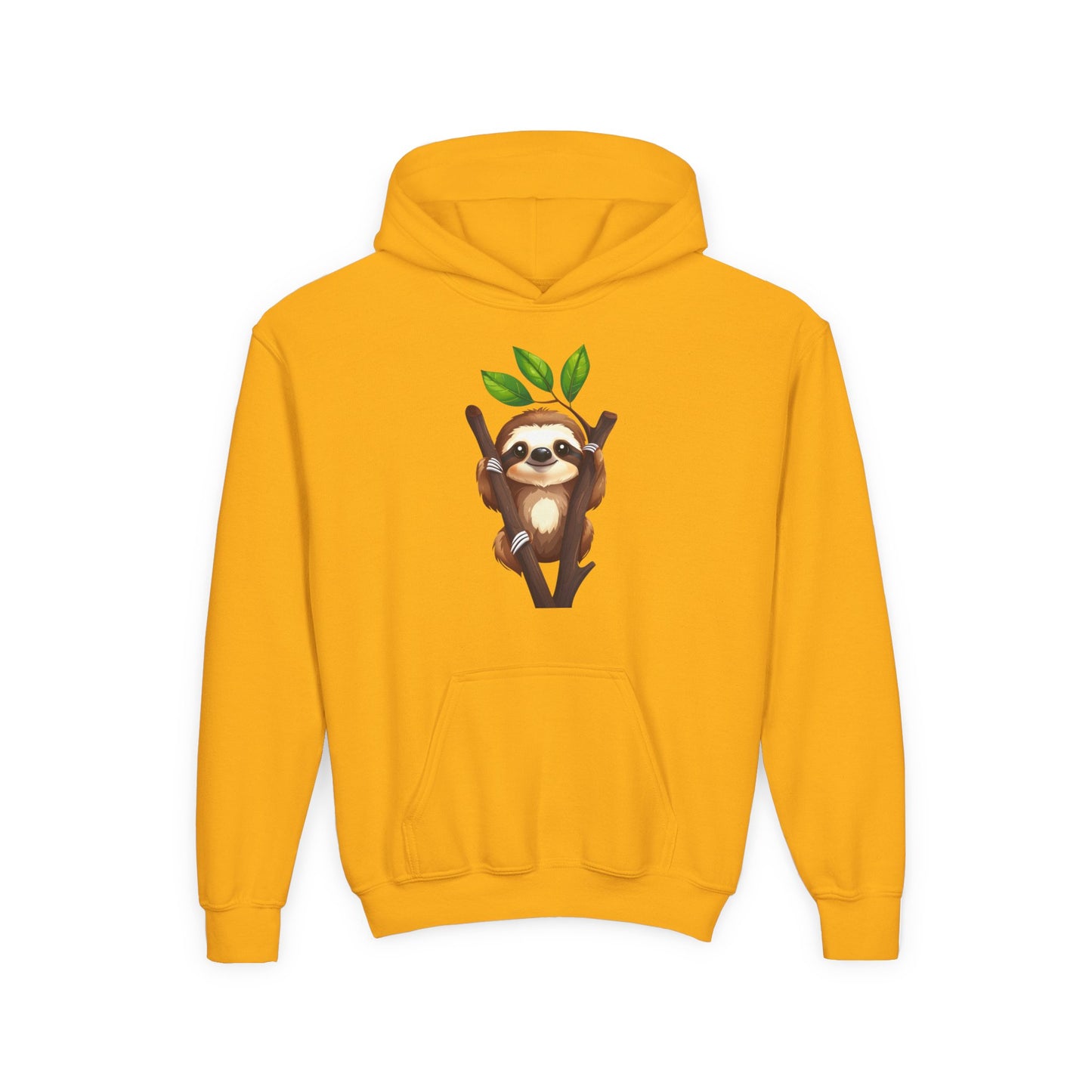 Cute Sloth on Branch Hoodie | Kids Sweatshirt