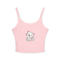 Cute Cat Graphic Women's Spaghetti Strap Tank Top, Summer Top, Cute Animal Shirt, Casual Wear, Gift for Cat Lovers