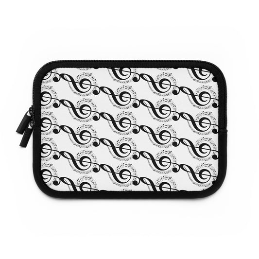 Musical Notes Laptop Sleeve | Perfect for Musicians, Unique Gift for Music Lovers, Creative Tech Accessory, Music-Themed Sleeve