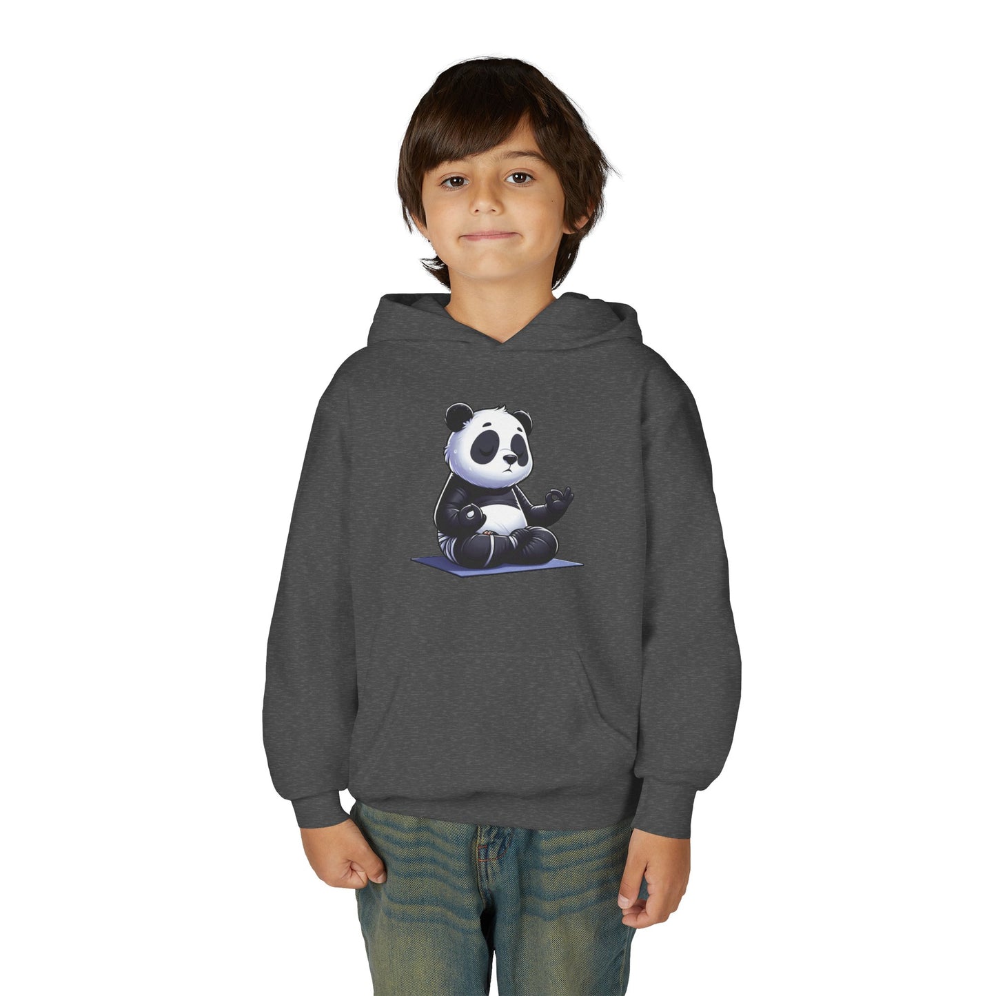 Kids Panda Yoga Hoodie — Cute Meditating Panda Sweatshirt for Children