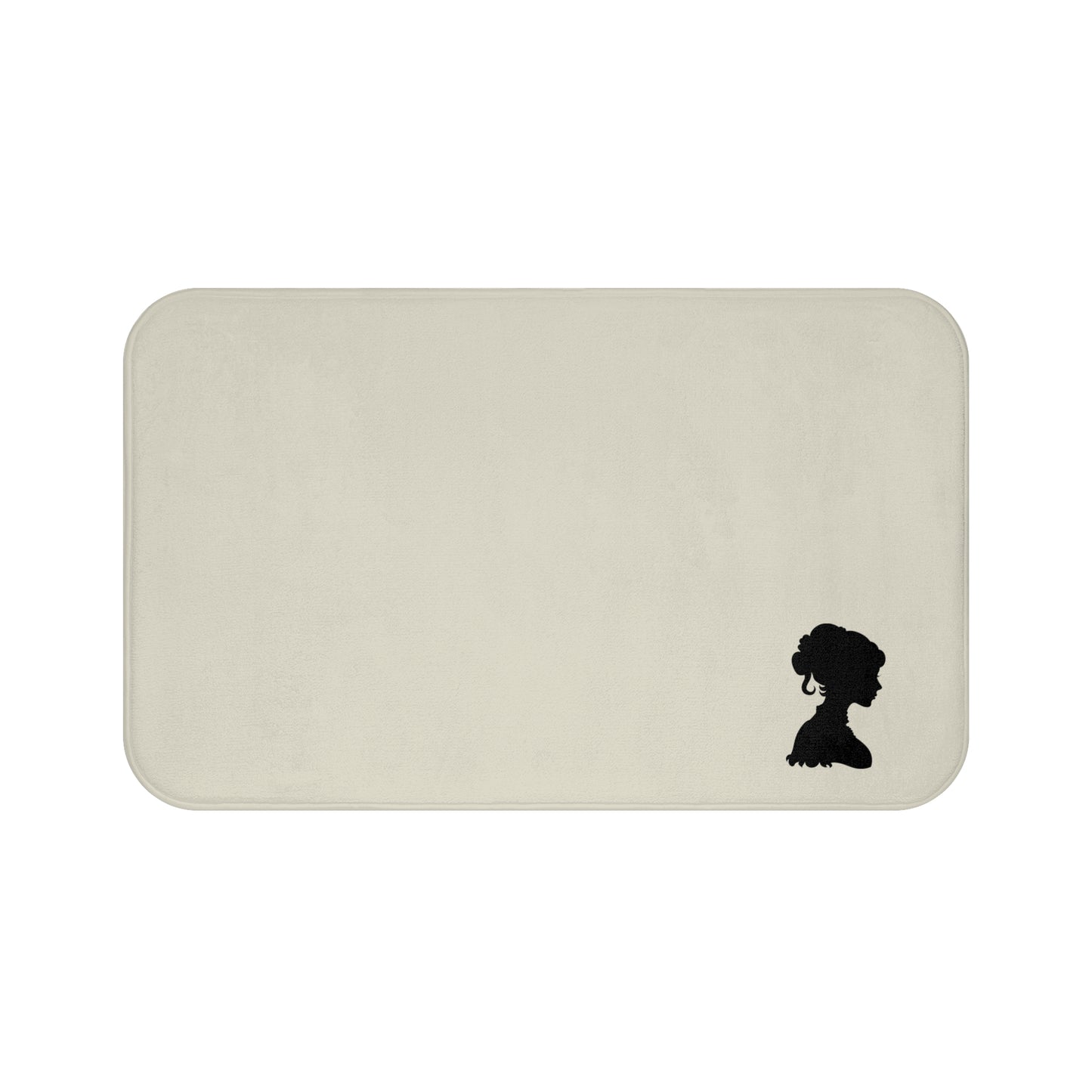 Elegant Silhouette Bath Mat, Soft Bathroom Rug, Cute Home Decor, Gifts for Her, Luxurious Mat for Spa Day