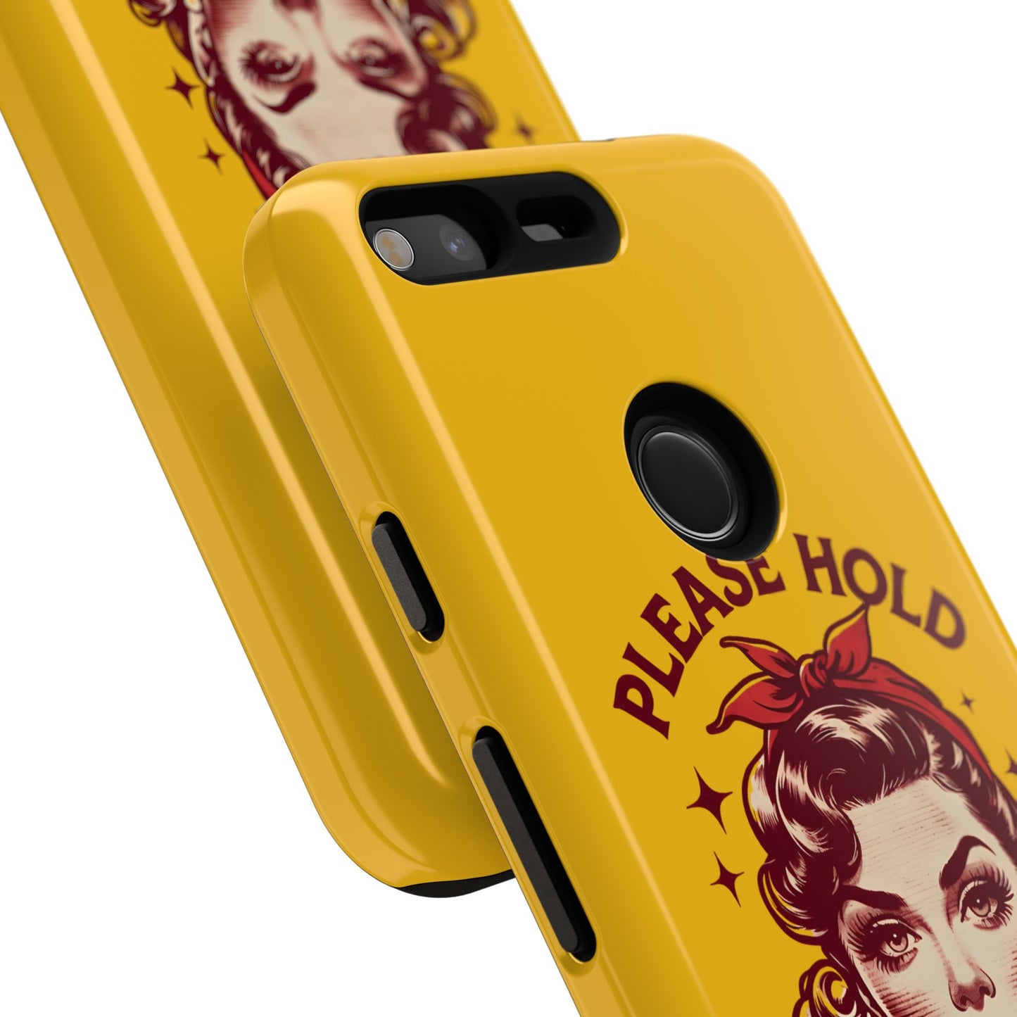 Phone Case - "Please Hold, Sarcasm Loading" Retro Pin-Up Tough Case