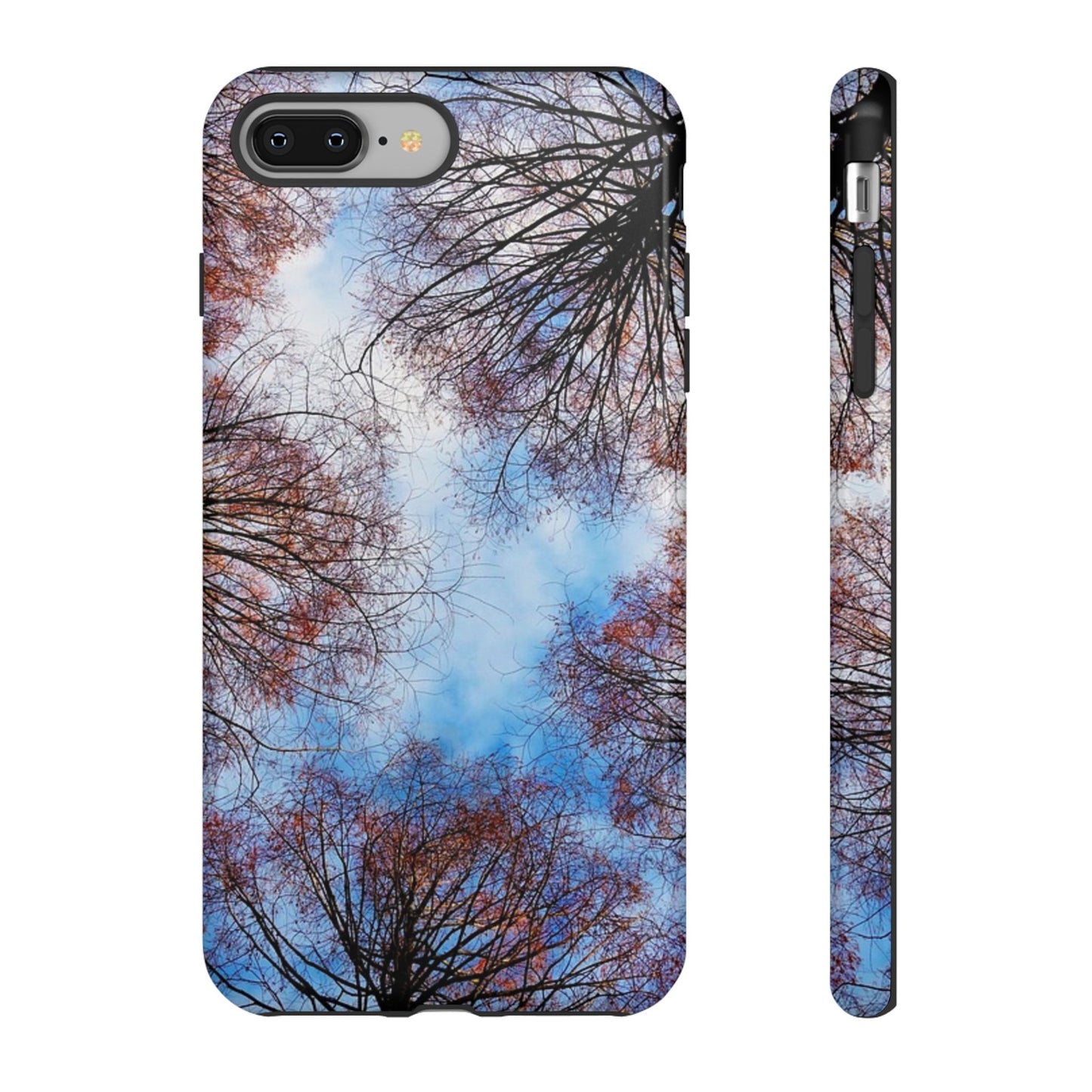 Skyward Trees Phone Case — Nature Forest Canopy Protective Tough Case