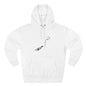 Trumpet Music Notes Hoodie — Minimalist Jazz Instrument Pullover