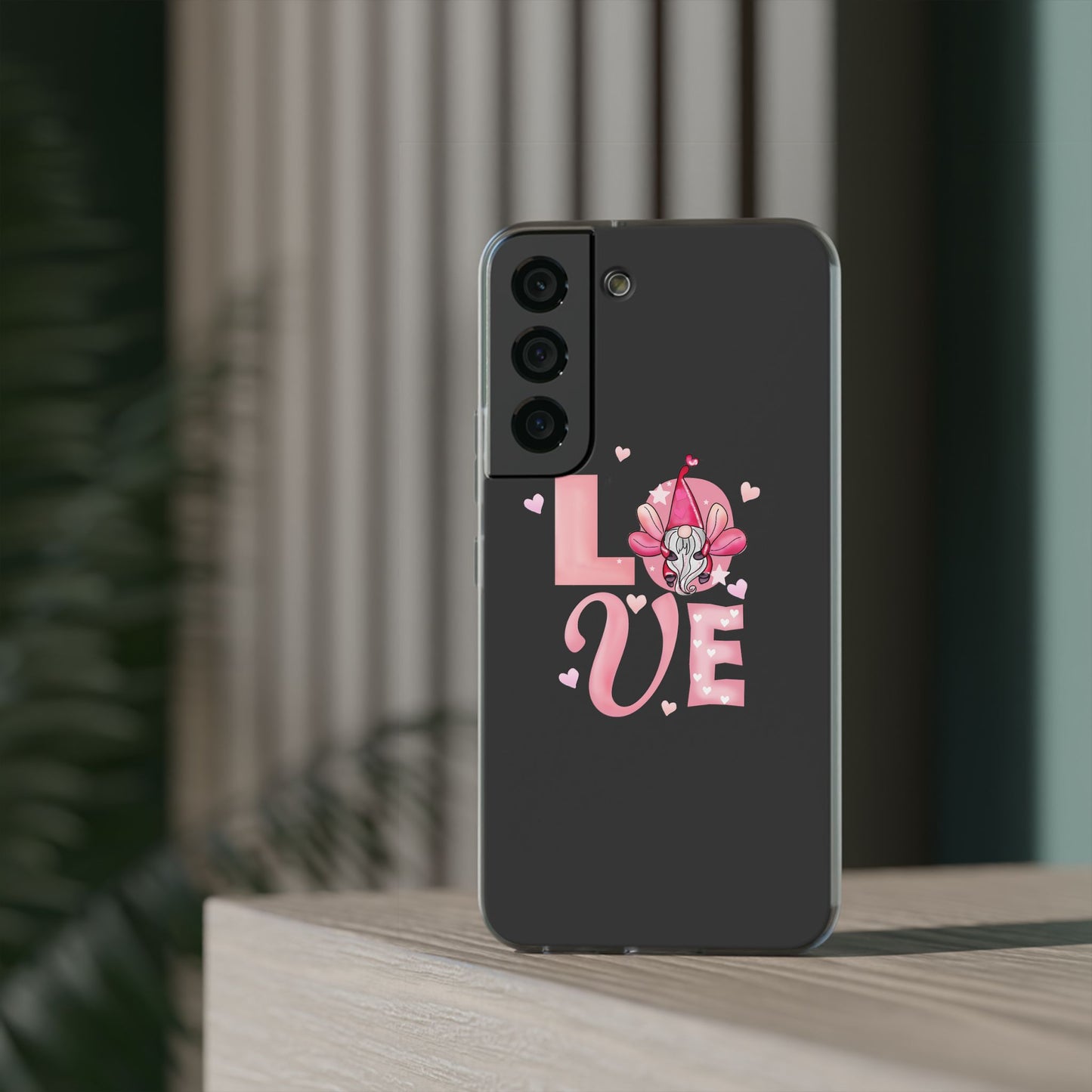 Love Gnome Phone Case — Cute Pink Valentine Flexi Case