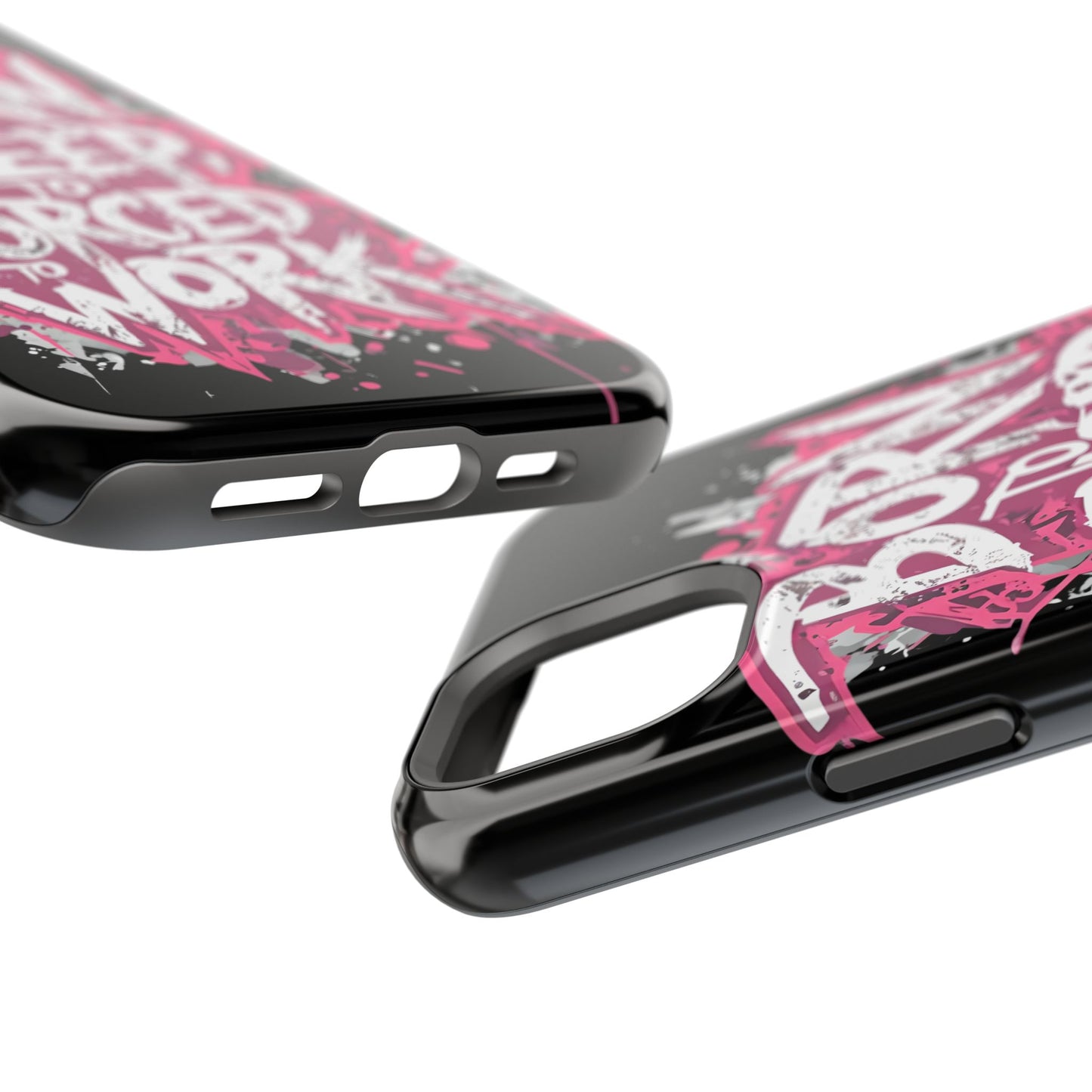 Phone Case — "Born to Sleep, Forced to Work" Impact-Resistant Magnetic Case