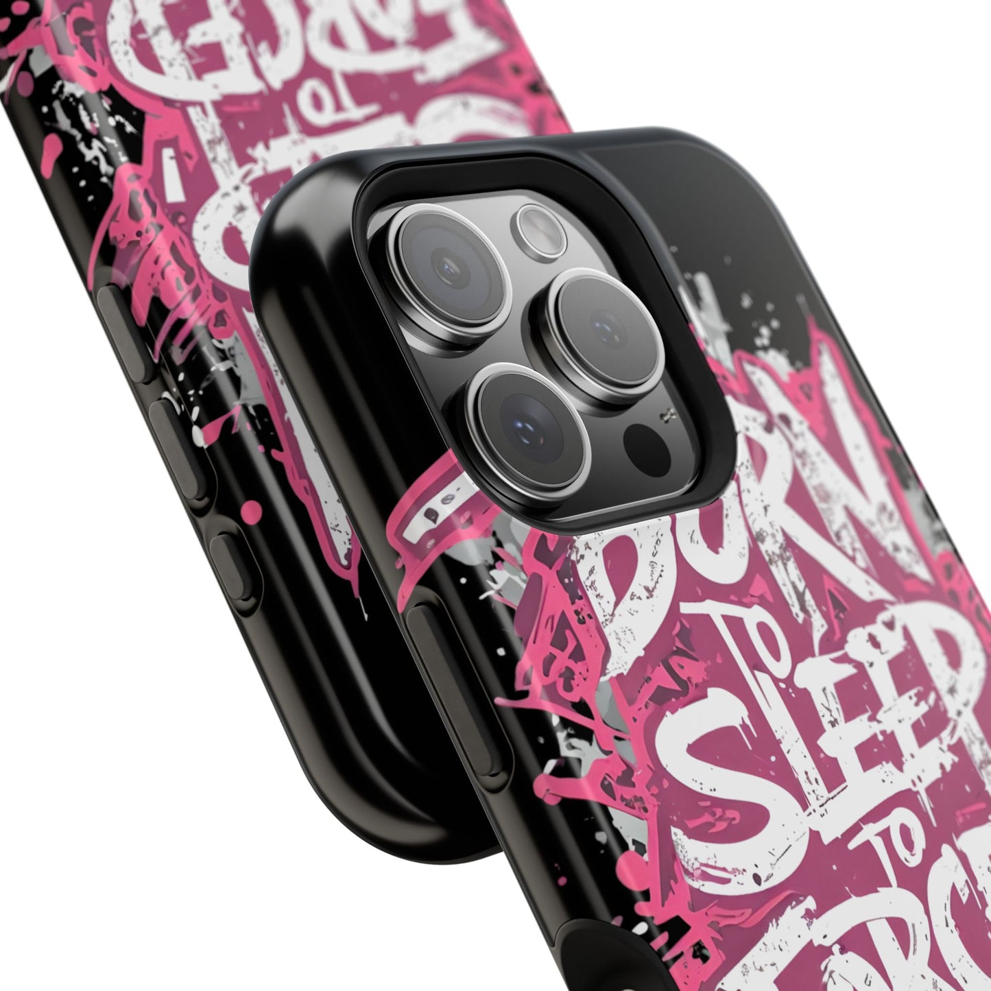 Phone Case — "Born to Sleep, Forced to Work" Impact-Resistant Magnetic Case