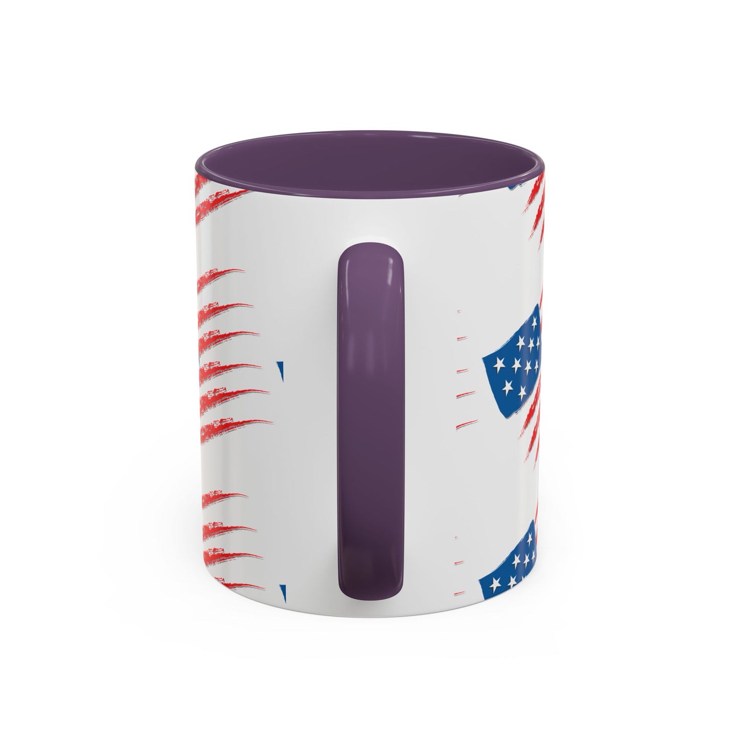 Patriotic Accent Coffee Mug | USA Flag Design