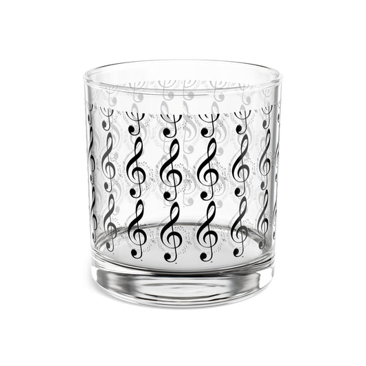 Musical Notes Rocks Glass, Perfect Gift for Music Lovers, Barware, Home Decor, Party Glass, Drinkware