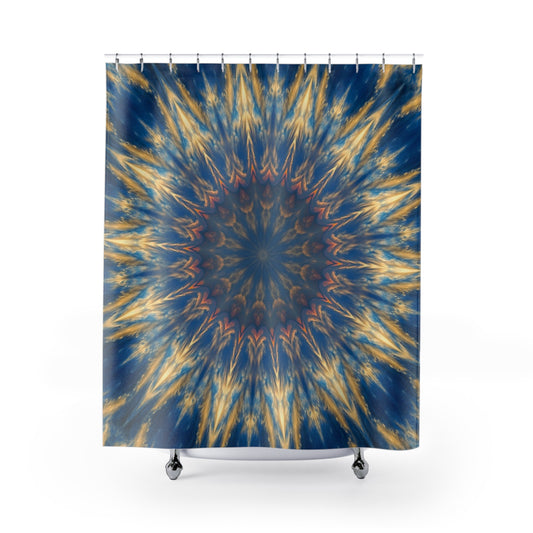 Bohemian Mandala Shower Curtain - Artistic Bathroom Decor, Unique Holiday Gift, Vibrant Home Accessory, Relaxing Oasis