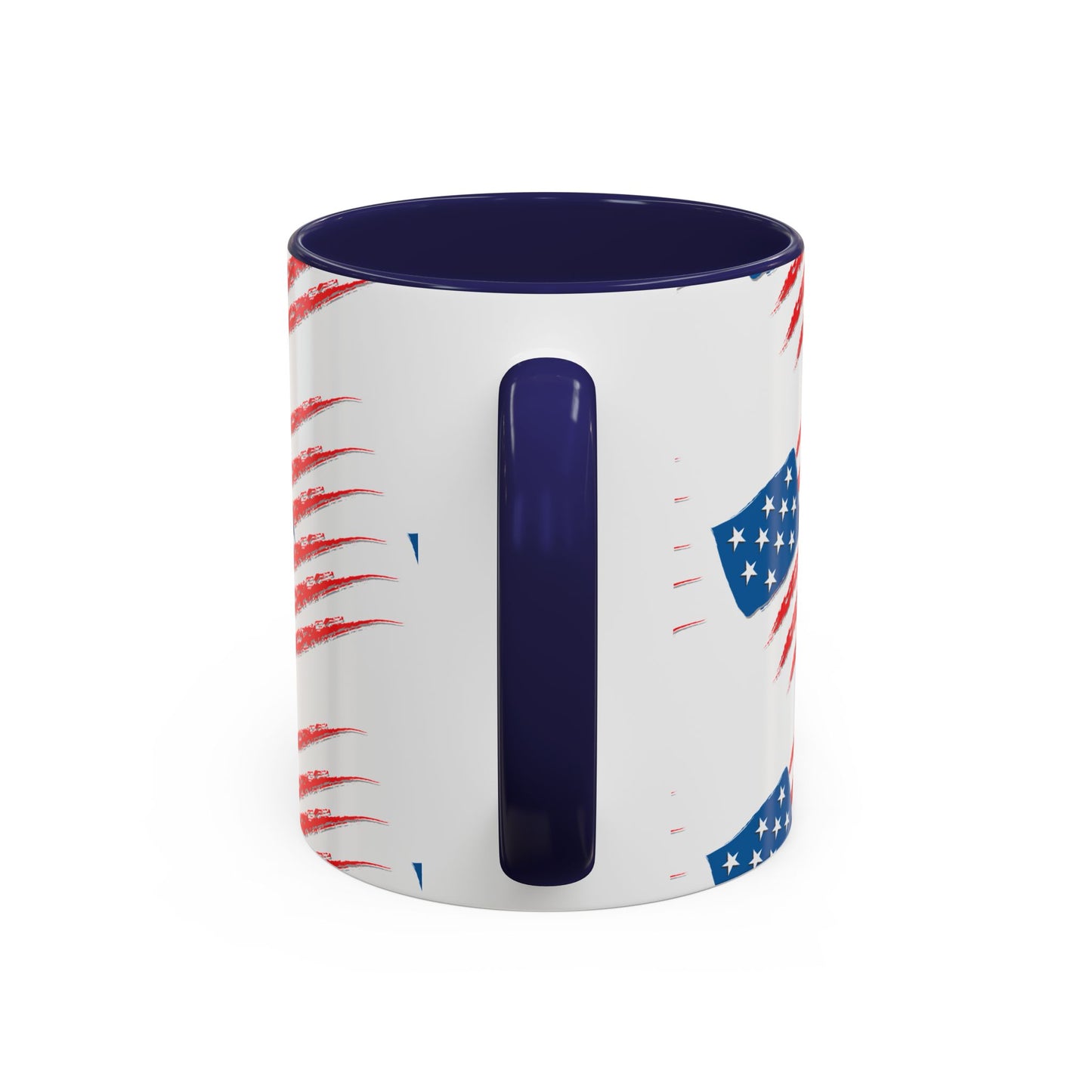 Patriotic Accent Coffee Mug | USA Flag Design