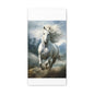 White Stallion Canvas Print – Majestic Galloping Horse Wall Art