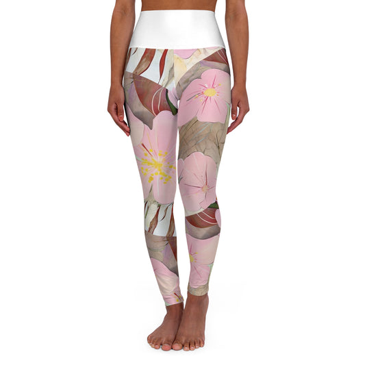 Floral High Waisted Yoga Leggings Chic Activewear for Fitness Lovers