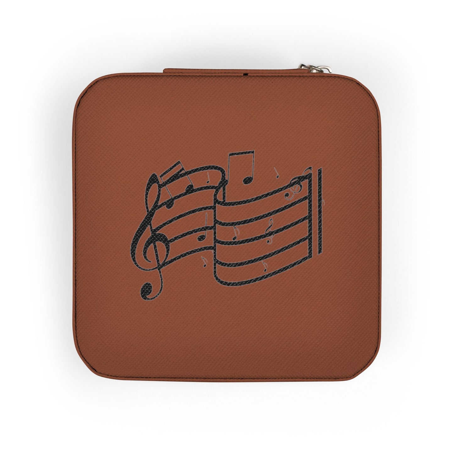 Music Note Jewelry Travel Case — Compact Pink Travel Jewelry Organizer